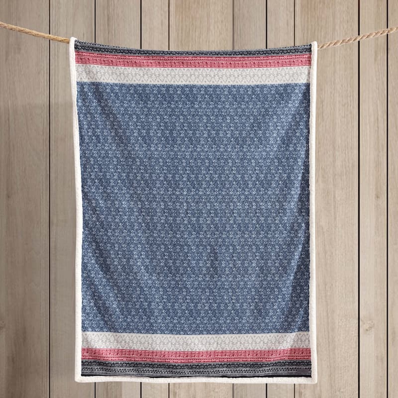 Eddie Bauer Ultra Soft Plush Fleece Reversible Oversized Throw Blankets