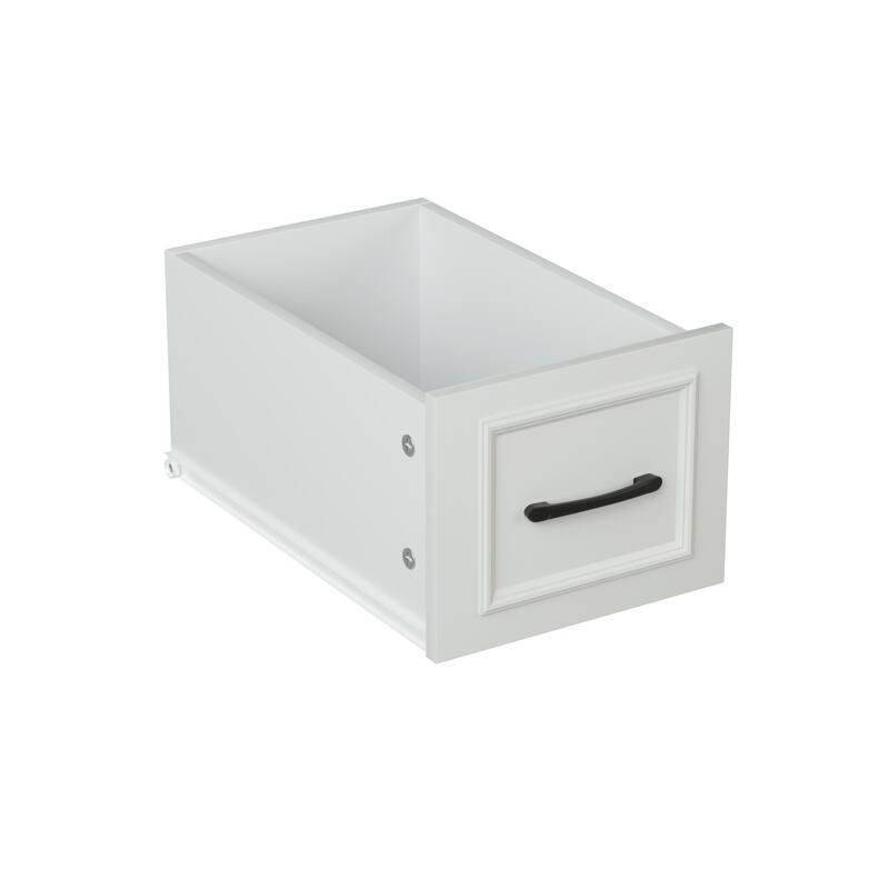 36'' Bathroom Vanities with Single Sink, Modern Undermount Bathroom Sink Cabinet with 2 Closing Doors&4 Drawers.White