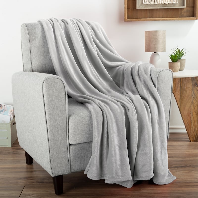 Flannel Fleece Throw Blanket by Windsor Home