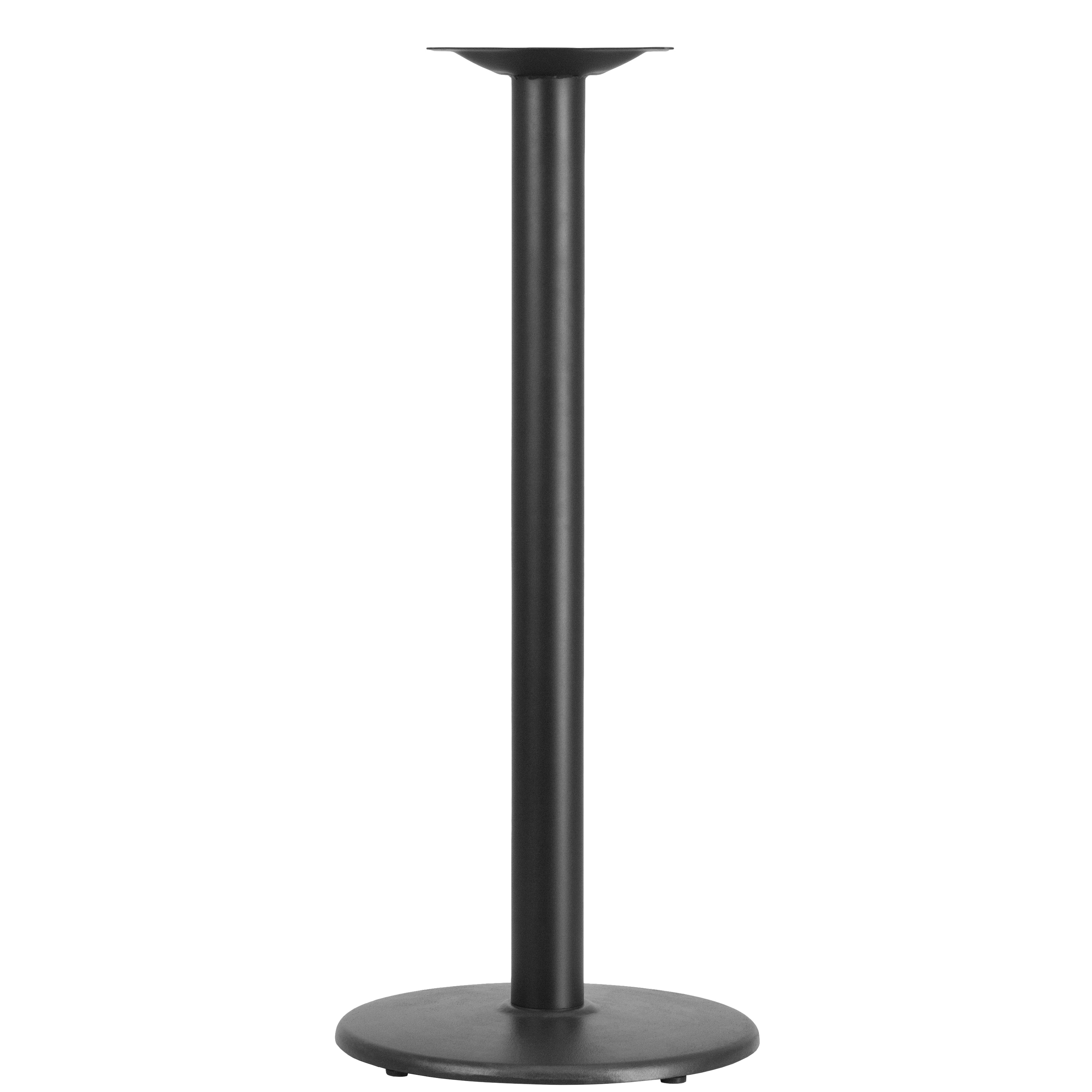 18" Round Restaurant Table Base with 3" Dia. Bar Height Column