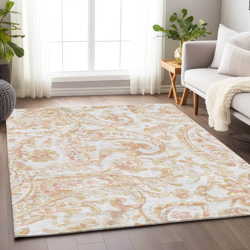 Premium Washable Super Soft Modern Paisley Mayfield Rug