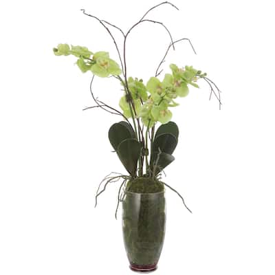 Uttermost 60199 Valdive 38" Tall Glass Faux Flora Planter