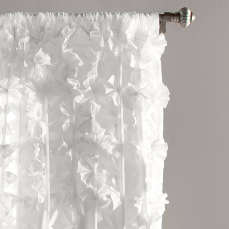 Silver Orchid Turpin Single Window Curtain Panel