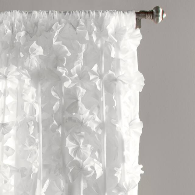Silver Orchid Turpin Single Window Curtain Panel