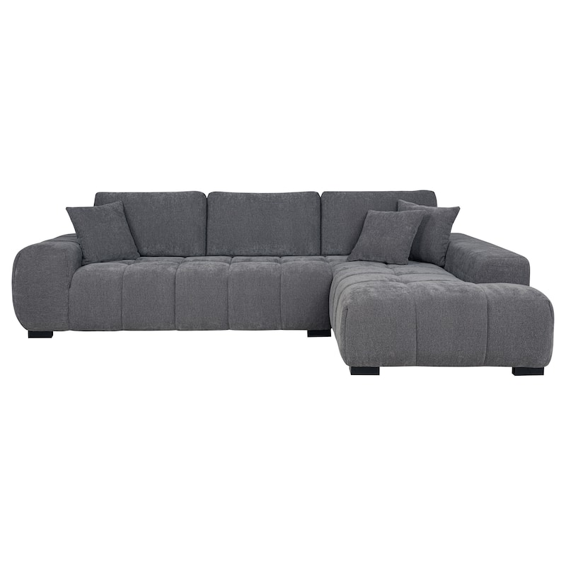 Octavia Upholstered Sectional Chaise Sofa - 119.25" x 79.5" x 35.5"