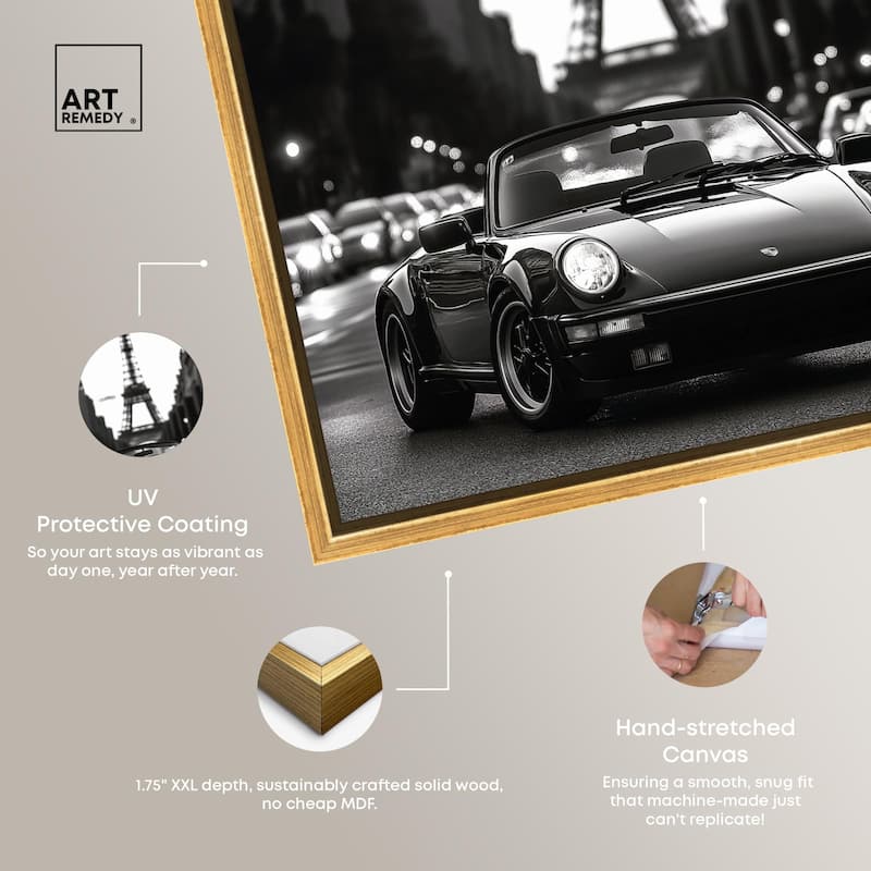 Street Scene with Porsche Canvas by Art Remedy