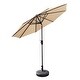 preview thumbnail 25 of 69, Lopes 9-foot Patio Umbrella with Bronze Finish Base Weight Stand Included