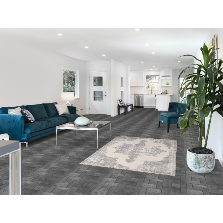 Contemporary / Abstract Accent Rug Handmade Wool Carpet - 3'11"x 5'8"