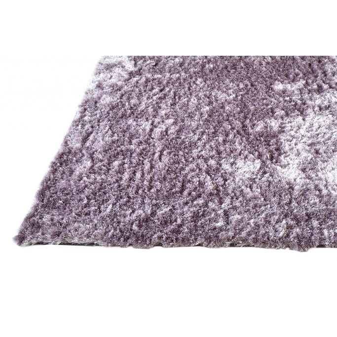HomeRoots 6' Purple Shag Tufted Handmade Runner Rug - 6' Runner - Bed ...