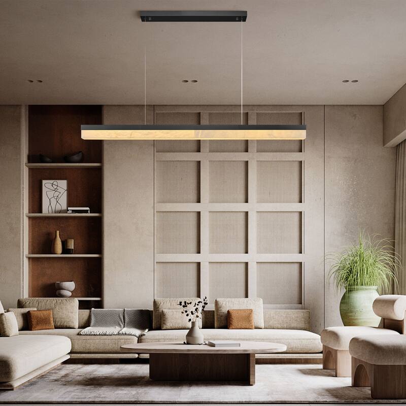 KAYLA Alabaster Pendant Light 1200 - 1800 Matte Black/Gold