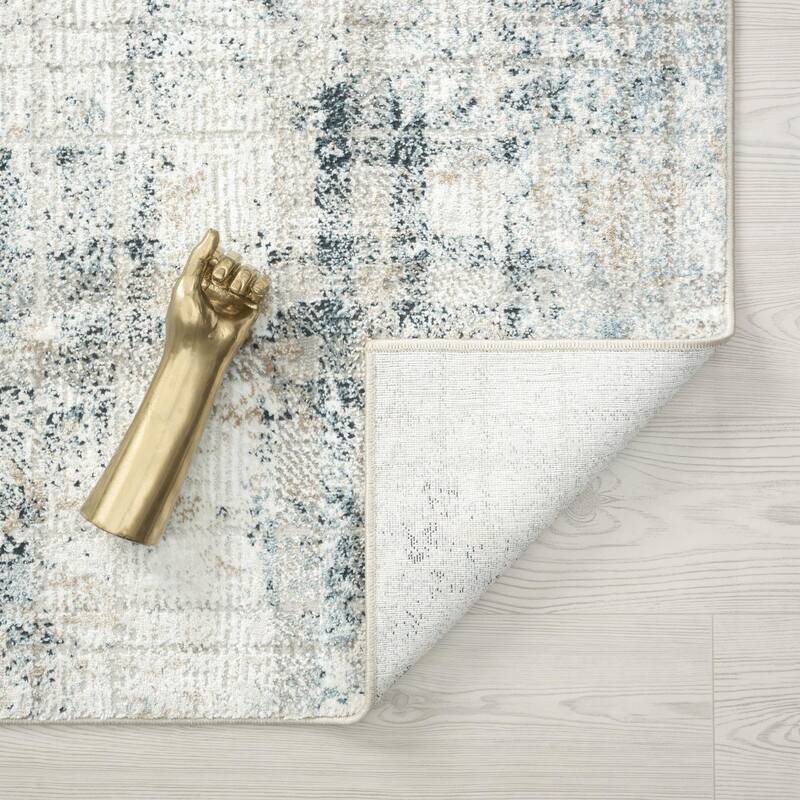 Luxe Weavers Distressed Plaid Area Rug, Farmhouse Carpet