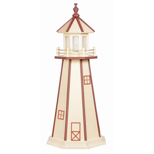 Ivory and Cherrywood Poly Lighthouse - Bed Bath & Beyond - 34675832