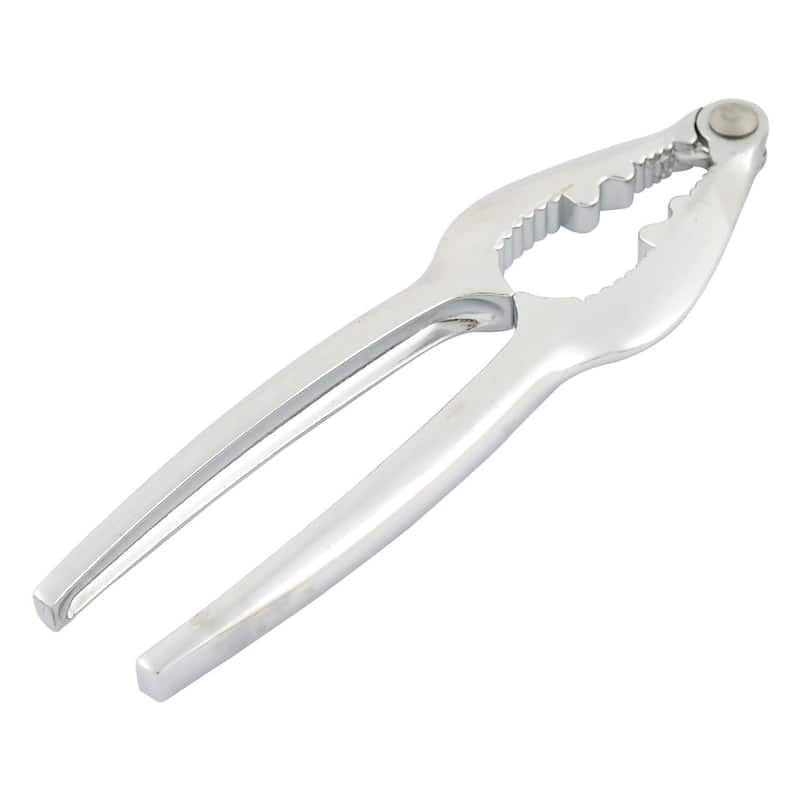Kitchen Lobster Crab Claw Nut Cracker Walnut Pliers Opener Silver Tone - Silver Tone - Silver Tone