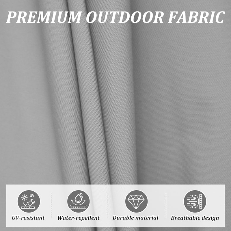 Rectangle Patio Umbrella with Crank Lift and Tilt Function(Base not included)