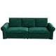 preview thumbnail 139 of 139, 93.7" Chesterfield King Pull Out Sofa Bed Sleeper Sofa with Nailhead Trim