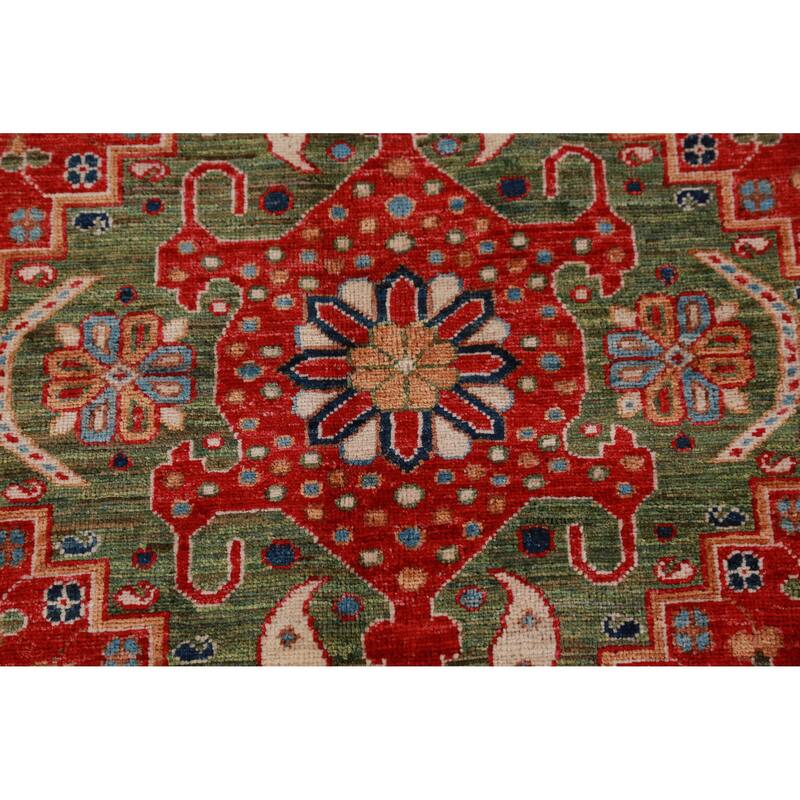 Vegetable Dye Ziegler Area Rug Handmade Oriental Wool Carpet - 6'7"x 9'9"