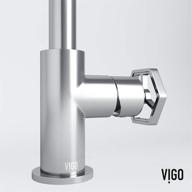 Vigo VG01051 Ruxton 1.2 GPM 9" H Single Handle Single Hole Bathroom