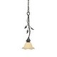 preview thumbnail 1 of 7, Vaxcel Lighting Vine 1 Light Mini Pendant Oil Shale