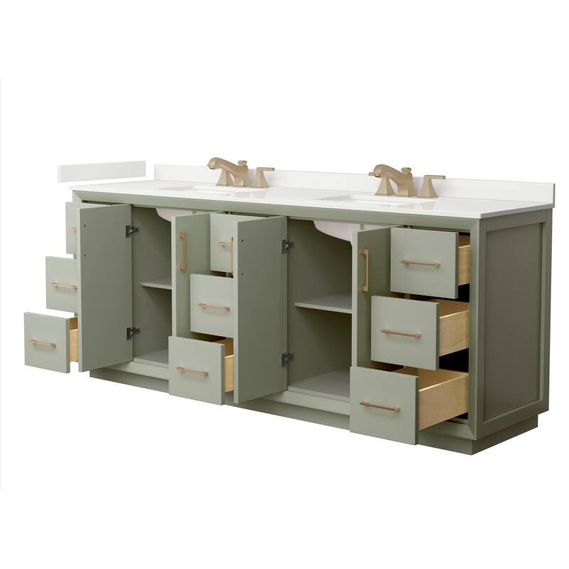 Wyndham Collection WCF414184D-QTZ-US3MXX Strada 84" Free Standing