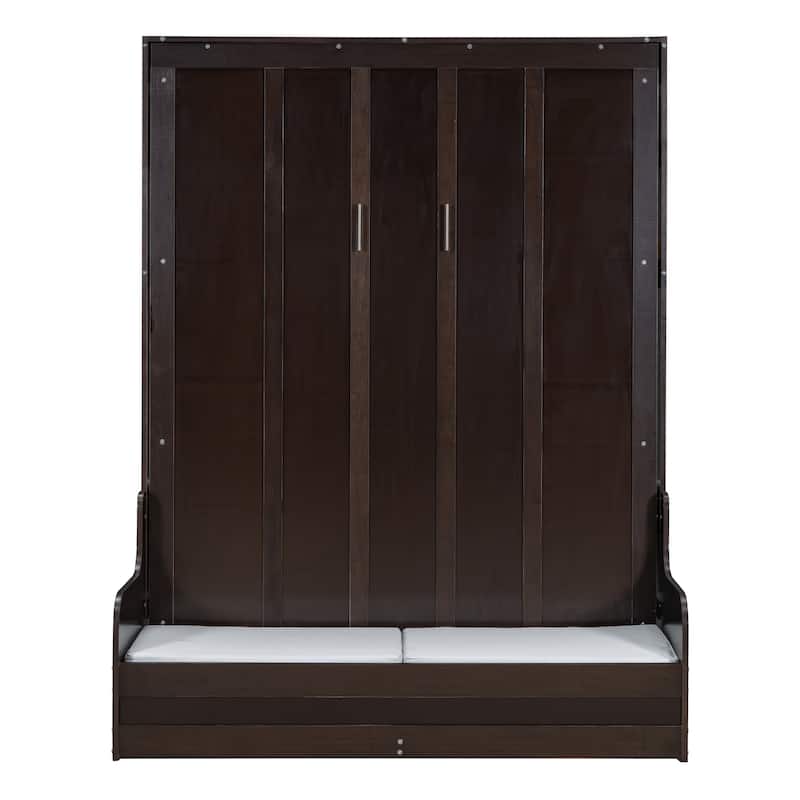 Modern Style Queen Size Multi-function Murphy Bed with Cushion for Bedroom