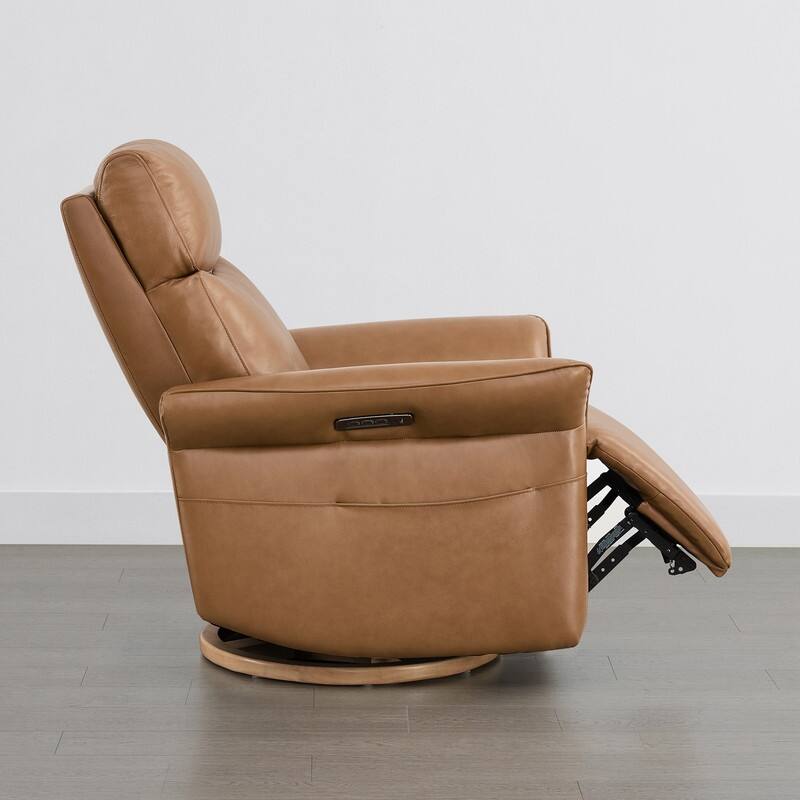 Spruce & Spring Power Swivel Recliner Chair Triple-Motor Nursery Glider