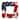 18" Patriotic Square Shape Wreath by National Tree Company