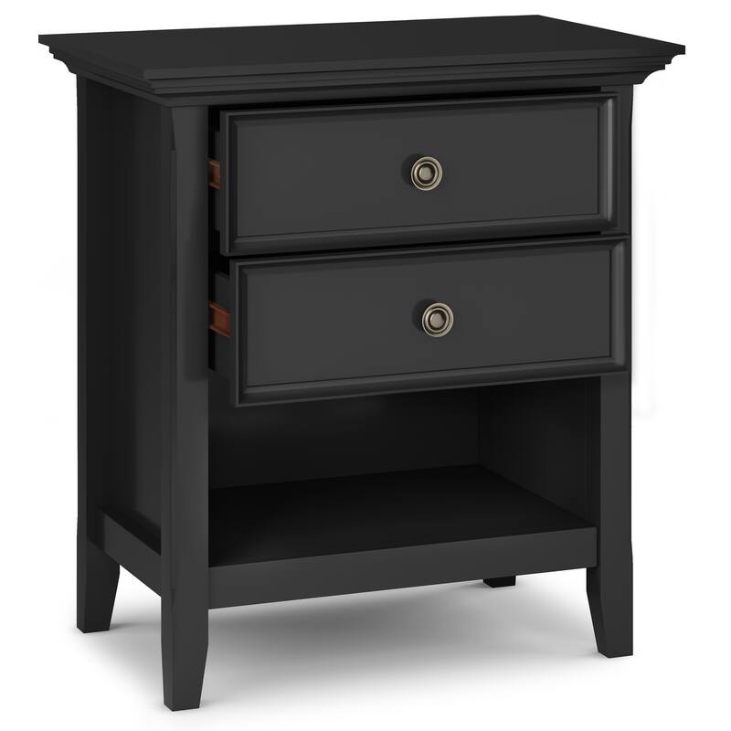 WYNDENHALL Halifax SOLID WOOD 24 inch Wide Bedside Nightstand Table