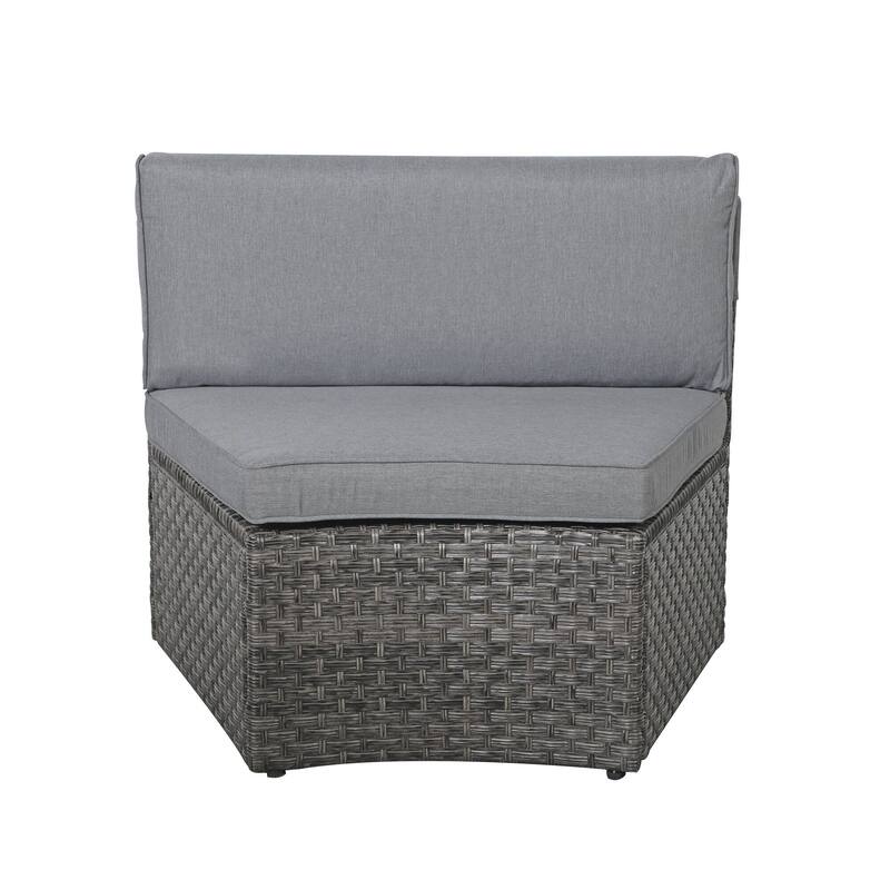 Outdoor 11-Piece Rattan Sofa Sectional Set