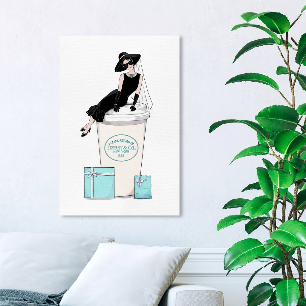 Wynwood Studio 'Cafe Paris' Fashion and Glam Wall Art Canvas Print Dress - Black, White