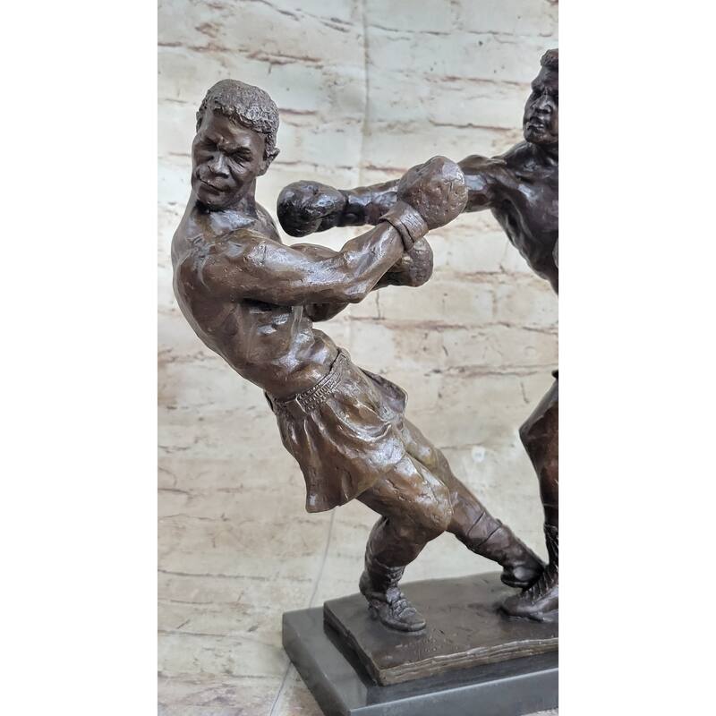 Muhammad Ali Sonny Liston Second Round Fight Boxing Boxer Bronze Sculpture