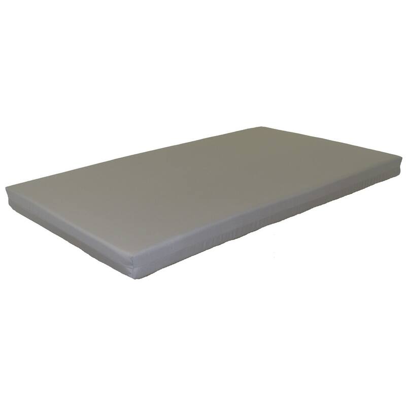 Bed Cushion - 4" Thick - Twin Size - Gray