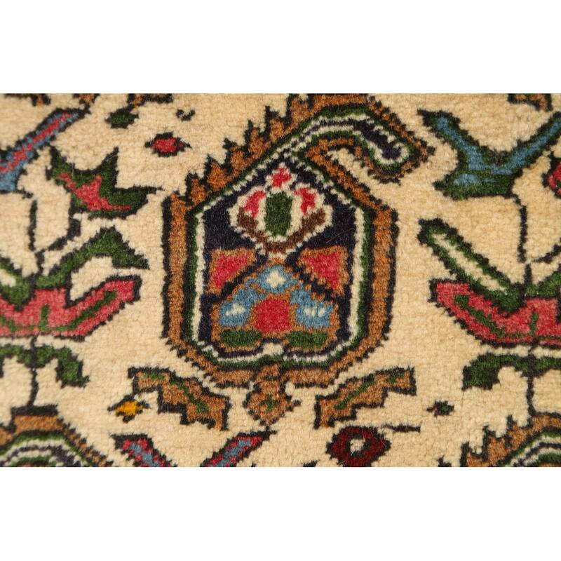 Geometric Traditional Sirjan Persian Area Rug Hand-knotted Wool Carpet - 3'2" x 5'5"