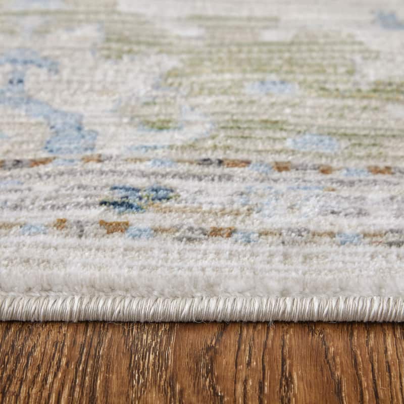 Grand Bazaar Claymore Machine Made Floral & Botanical Traditional Area Rug