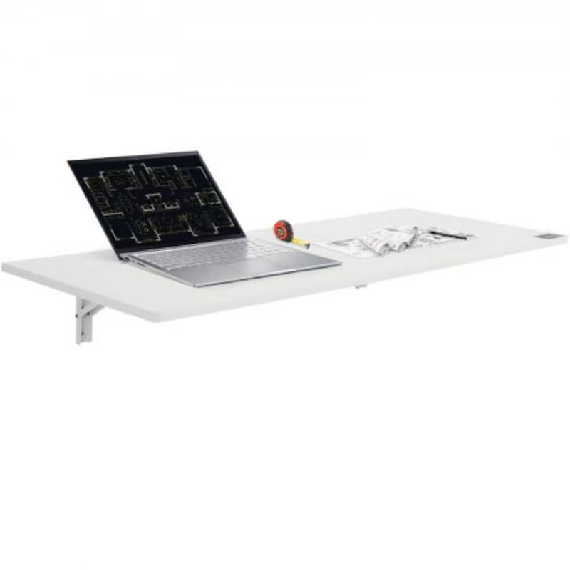 Floating Wall Mount Desk, Foldable Table for Home or Office - 43.3" x 18" Inch