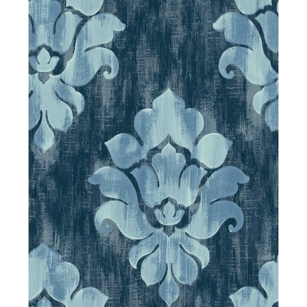 Seabrook Designs Corsica Damask Unpasted Wallpaper