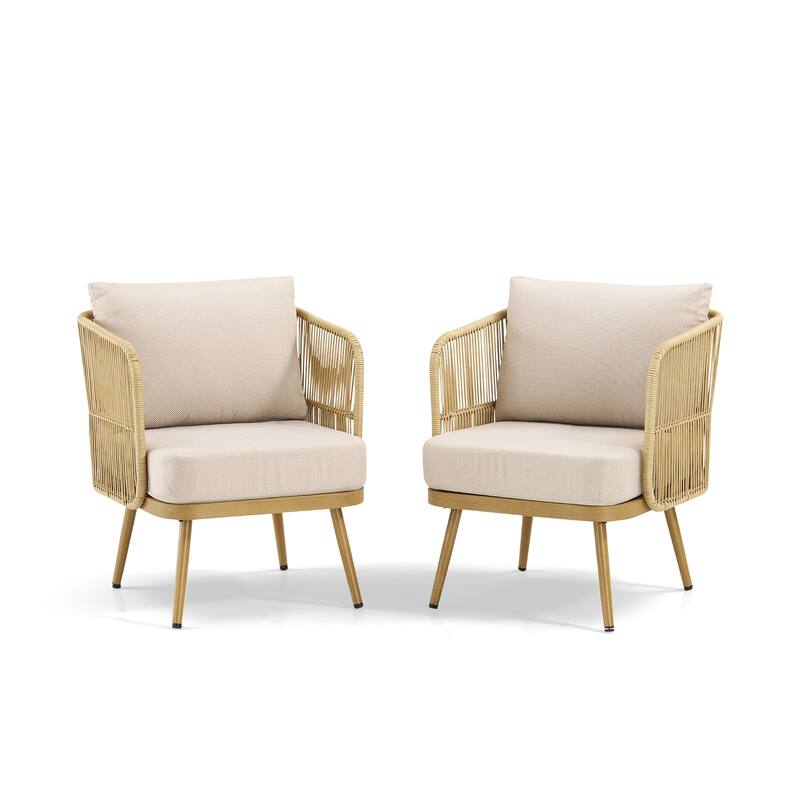 Pocassy Patio Sofa Glider Chair with Coffee Table