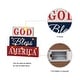 preview thumbnail 13 of 14, Glitzhome Patriotic/July 4th Free Standing Block Table Decor