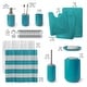 preview thumbnail 42 of 68, Clara Clark 23 Piece Complete Bathroom Accessories Kit With Shower Curtain and Rug Set