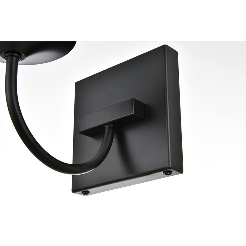 Avant 1 Light Black and Clear Bath Sconce