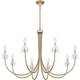 preview thumbnail 4 of 7, Remy 6-Light Bronze Gold Chandelier