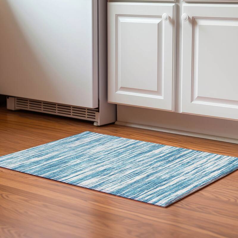 Premium Washable Super Soft Casual Ombre Mayfield Rug - Teal - 1'8" x 2'6"