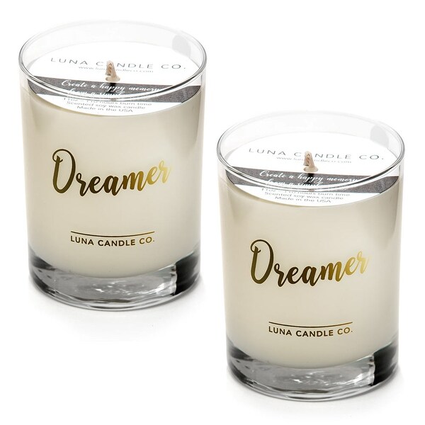 Pure Lavender Scented Candle, Premium Soy Wax, Slow Burn USA (2 Pack)