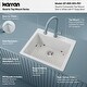 preview thumbnail 37 of 59, Karran Top Mount 25 in. Single Bowl Quartz Kitchen Sink Kit
