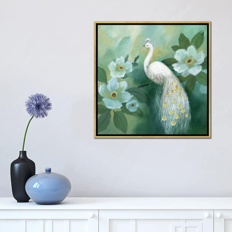 iCanvas "Proud Peacock" by Nan Framed Canvas Print