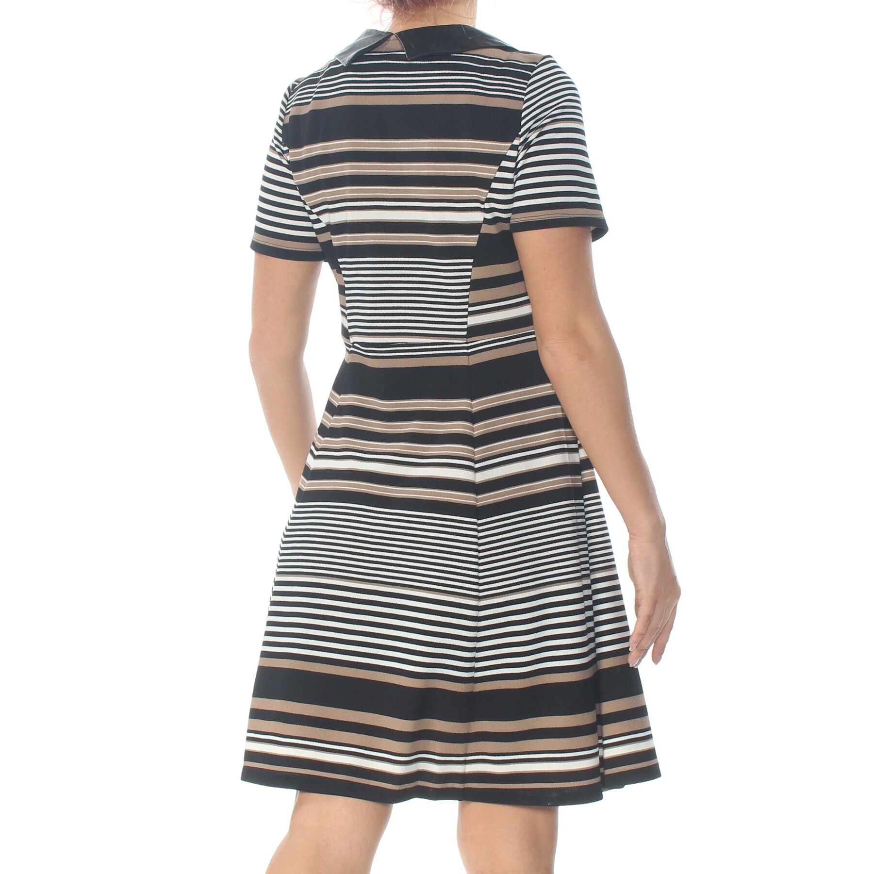 black dress with bees on collar