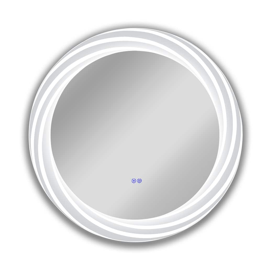 Frameless Back Lit LED Mirror - Silver