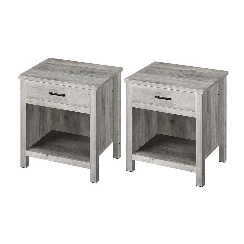 Bedside Table - Grey