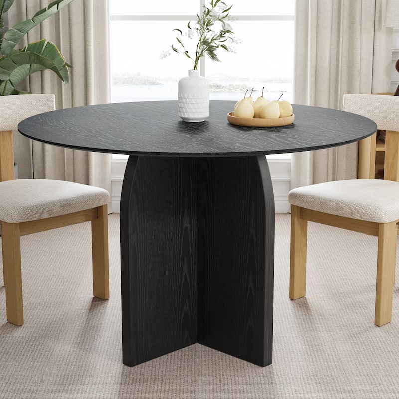Solid Wood Round Dining Table for 4-8 People Nordic style