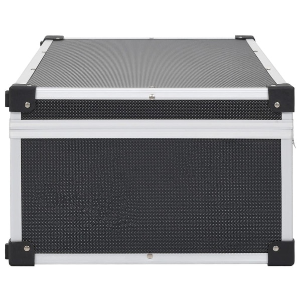 vidaXL CD Case Aluminum ABS Storage Organizer for 40/60/80 CDs