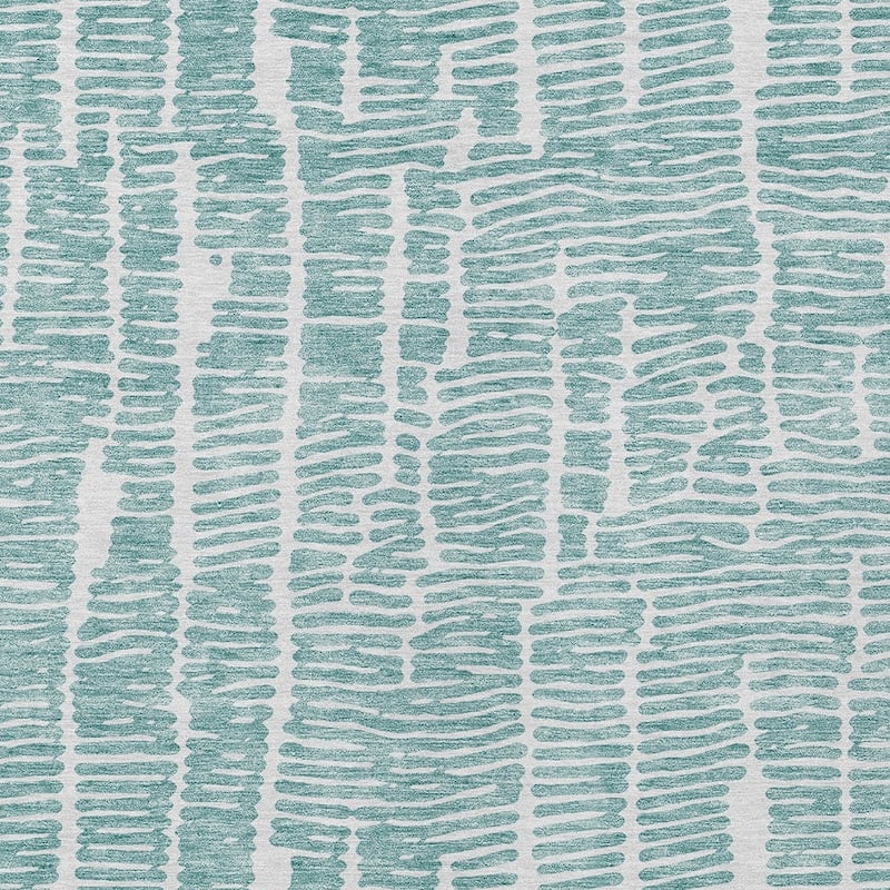 HomeRoots Abstract Transitional Rectangle Outdoor Rug